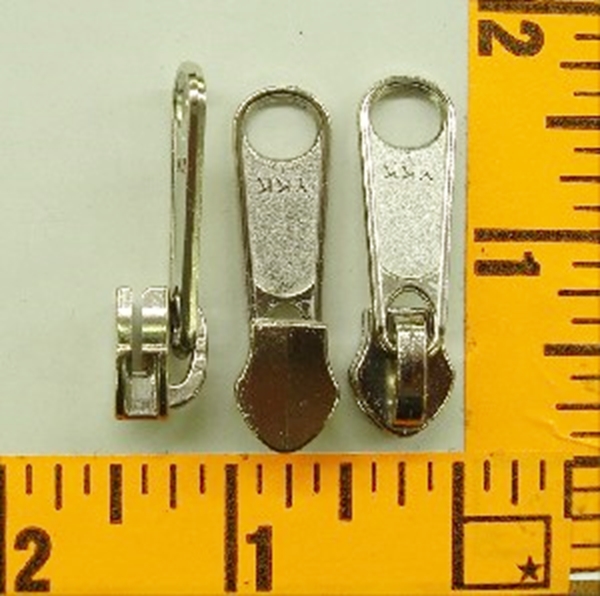 YKK® 5 Coil Nickel Slider Regular New