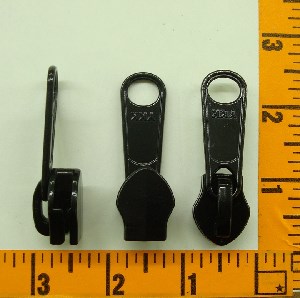 10 Coil Regular Non Lock Single Tab Slide Black