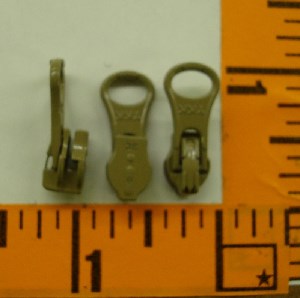 (LS) 3 Coil Locking Reverse Short Tab Slide Tan