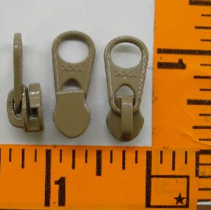 (LS) 4.5 Coil Non Lock Reverse Short Tab Slide Moss Tweed