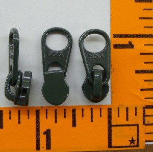 (LS) 4.5 Coil Non Lock Reverse Short Tab Slide Dark Olive