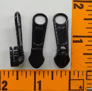 5 Coil Regular Single Tab Slide Black