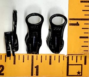 5 Coil Locking  Reverse Short Tab Slide Black