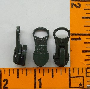 (LS)  5 Coil Locking Reverse Short Tab Slide Olive Drab