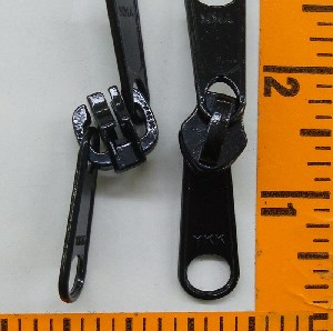 8 Coil Non-Locking Double Tab Slide Blk