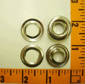 Nickel Plated Brass Grommet #3  7/16