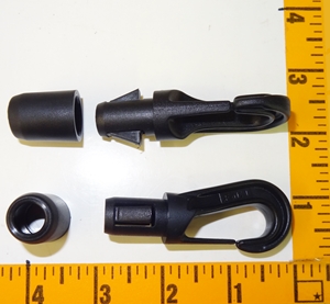 Fastex Large Shock Cord Hook 5/16 Blk
