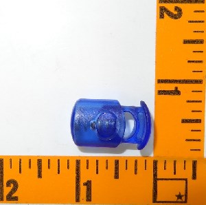 (LS) Generic Ellipse Cordlock Short Clear Blue