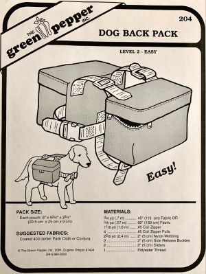 Green Pepper Dog Backpack