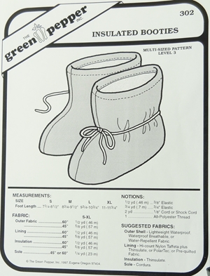 Green Pepper Insulated Booties Adult