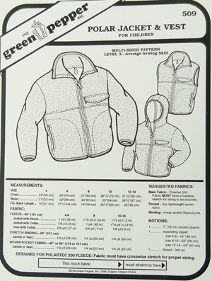 Green Pepper Polar Jacket & Vest Kids