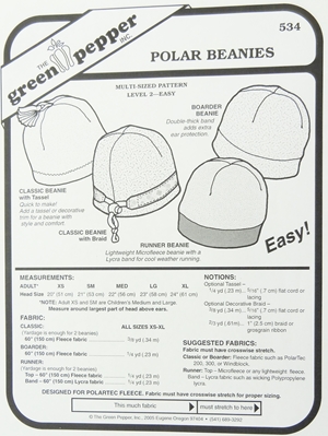 Green Pepper Polar Beanies