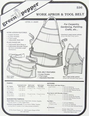 Green Pepper Work Apron & Tool Belt