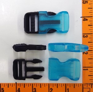 (LS) Generic Side Release Clear Blue/ Black 1
