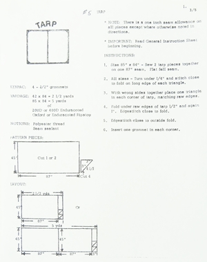 SG05 Sew Go Tarp