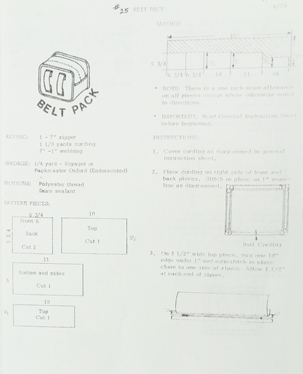 SG25 Sew Go Belt Pack