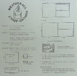 SG38 Sew Go Weatherall  Poncho