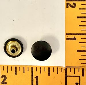 (LS)Steel snap #24 Cap Blk matte