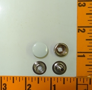 (LS) Steel Snap #24 Set Antique Off White