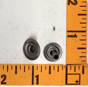 (LS) Steel Snaps Size 24 Post (Silver) Nickel Plated